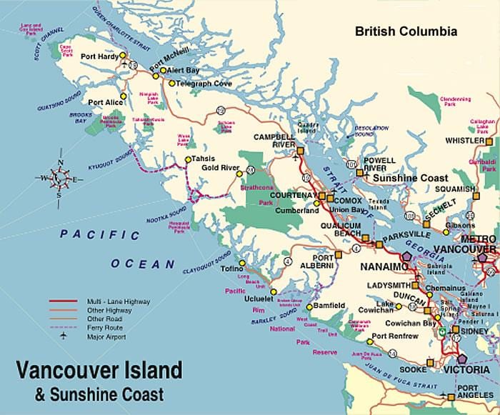 ಕ್ಯಾಂಪಿಂಗ್ vancouver island ನಕ್ಷೆ