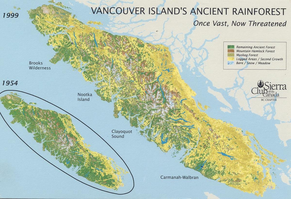 ಮಳೆಕಾಡು vancouver island ನಕ್ಷೆ