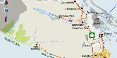 ದಕ್ಷಿಣ ವ್ಯಾಂಕೋವರ್ ನಕ್ಷೆ