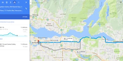 Translink ಸೈಕ್ಲಿಂಗ್ ನಕ್ಷೆ
