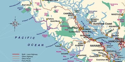 ಕ್ಯಾಂಪಿಂಗ್ vancouver island ನಕ್ಷೆ
