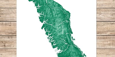 ನಕ್ಷೆ vancouver island ಕಲೆ